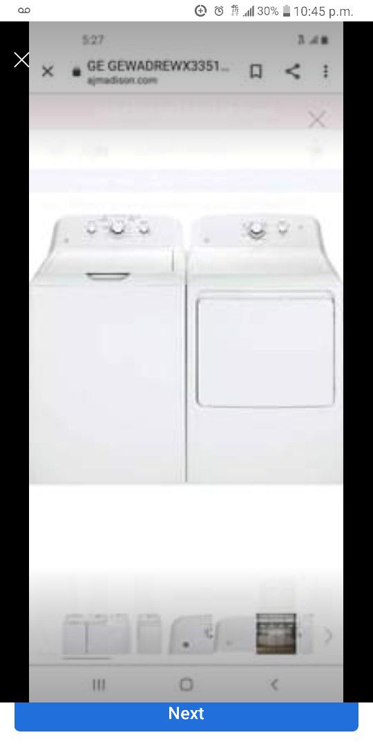 Brand New Ge Washer and dryer