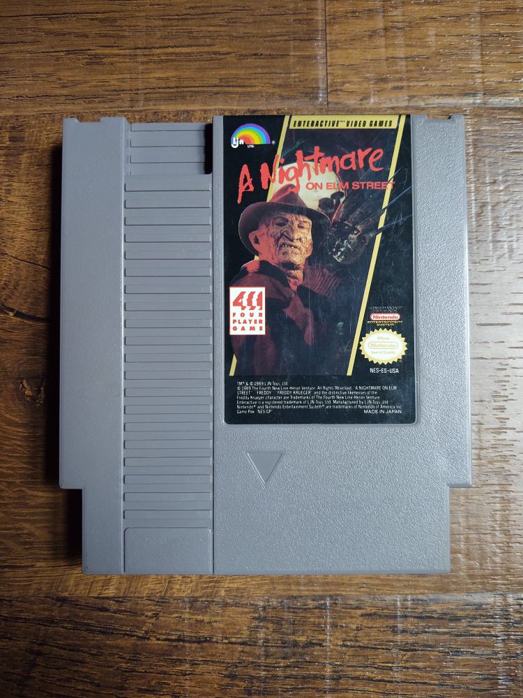 A Nightmare on Elm Street Rare NES Game