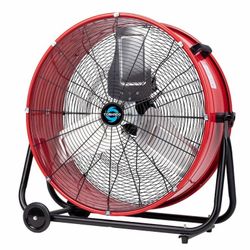 New 24” Industrial Drum Fan, PRO CHOICE 9260 CFM High Velocity Floor Fan, 3 Speed Air Circulator w/180°Tilt,  New in box FGD-24T PRO CHOICE durable dr