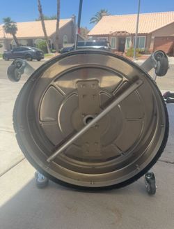 JANZ 24'' Pressure Washer Surface Cleaner with Dual Handle with 4 Wheels,Stainless Steel Housing