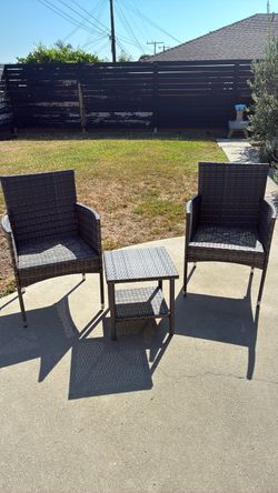 2 piece bistro set ~ grey color