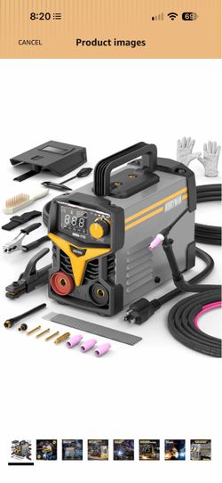 Alloyman 120A 110V Stick Welder for 1/16"-1/8" Rod ARC Welder, LED Display with Digital IGBT Inverter TIG welder machine, Portable Welding Machine wit