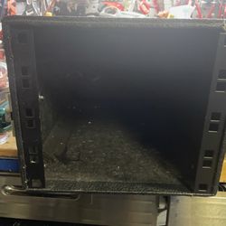 Professional case half rack unit for wireless microphones.