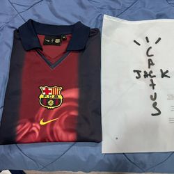 ORIGINAL Travis Scoot and Barcelona Retro Jersey Collab