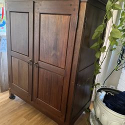 Dark Wood Armoir cabinet