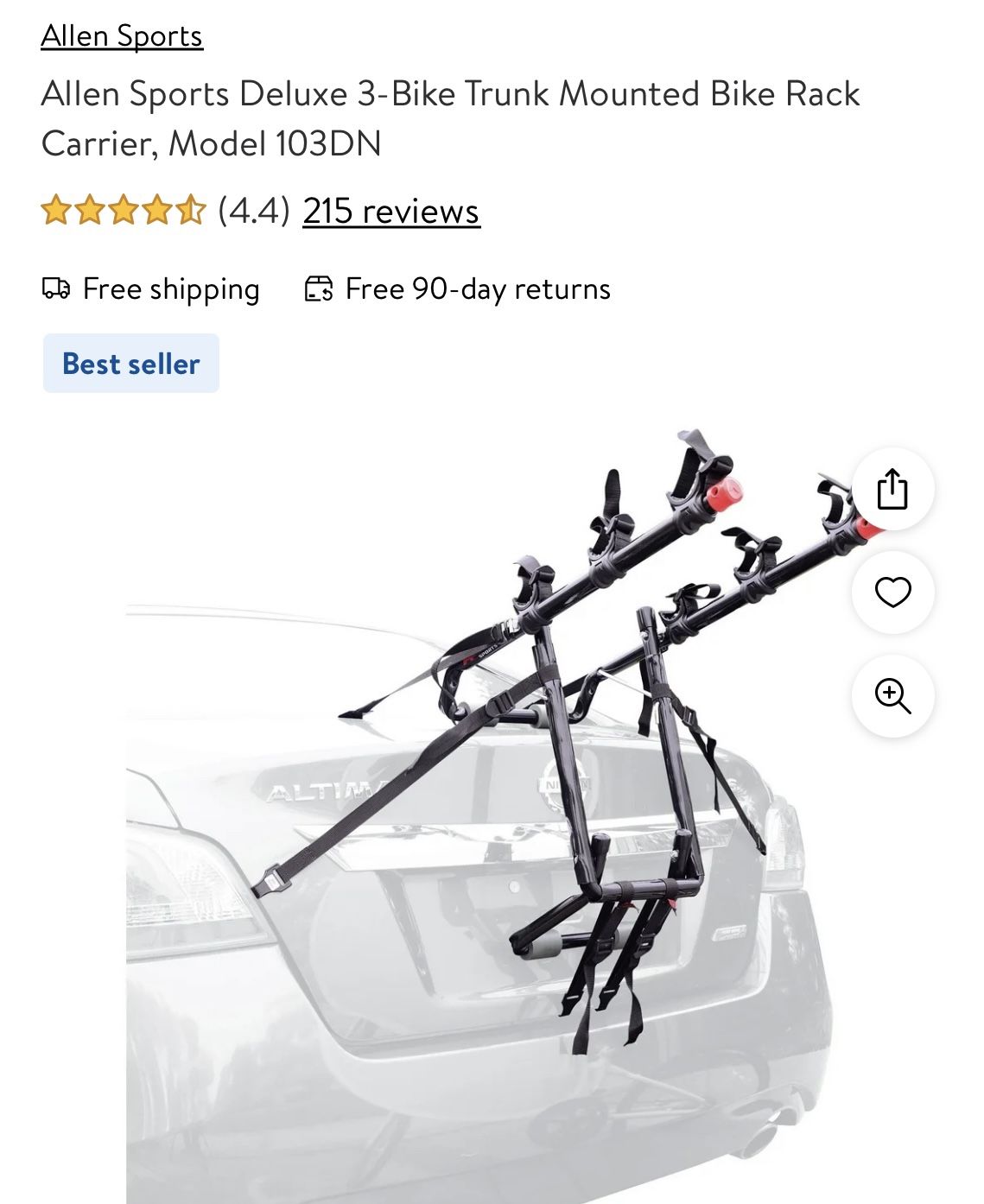 Allen model 103dn bike rack cheap