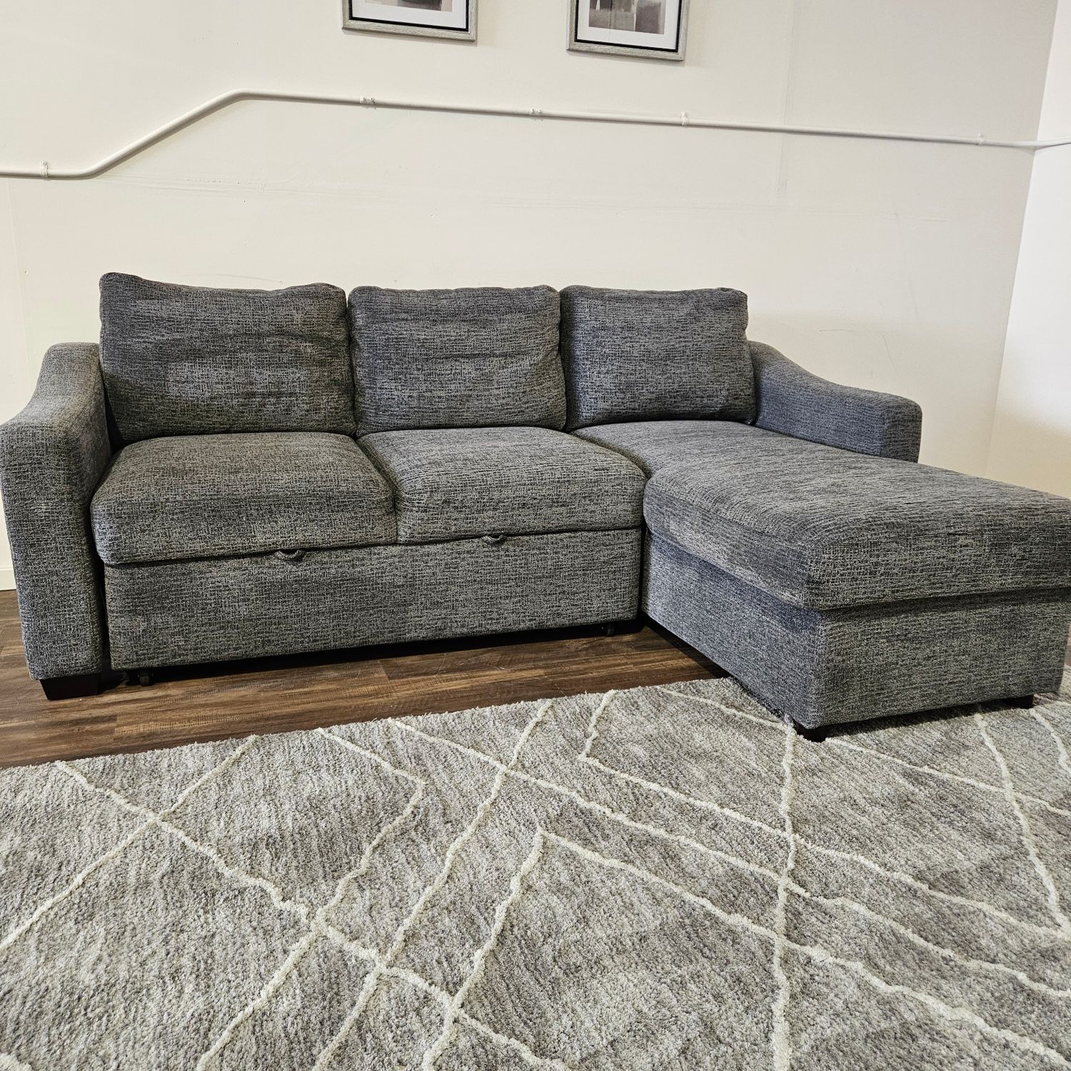 Reversible Chaise Sleeper Sectional Sofa - FREE DELIVERY