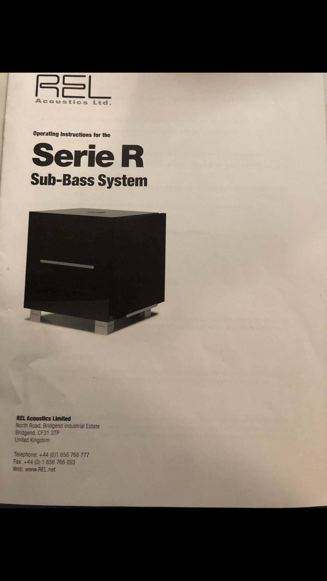 REL Serie R Sub-Bass System