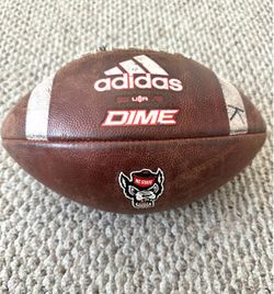 NC State Wolfpack Adidas Dime Official Game Used Football