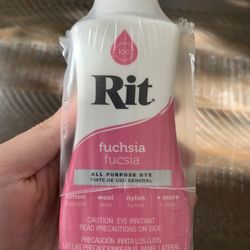 Rit Dye – 8 Oz. Liquid Fabric Dye for Clothing, Décor, and Crafts – Fuchsia
