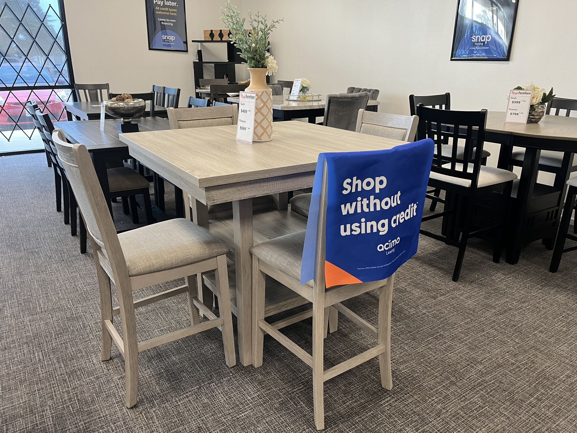 5 Pc Dining Table Set (Counter Height) / $10 Easy Down Payment Options