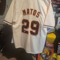 Luis Matos Autographed Jersey 
