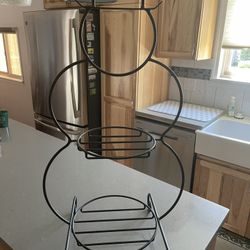 1999 Longaberger Snowman Metal Stand