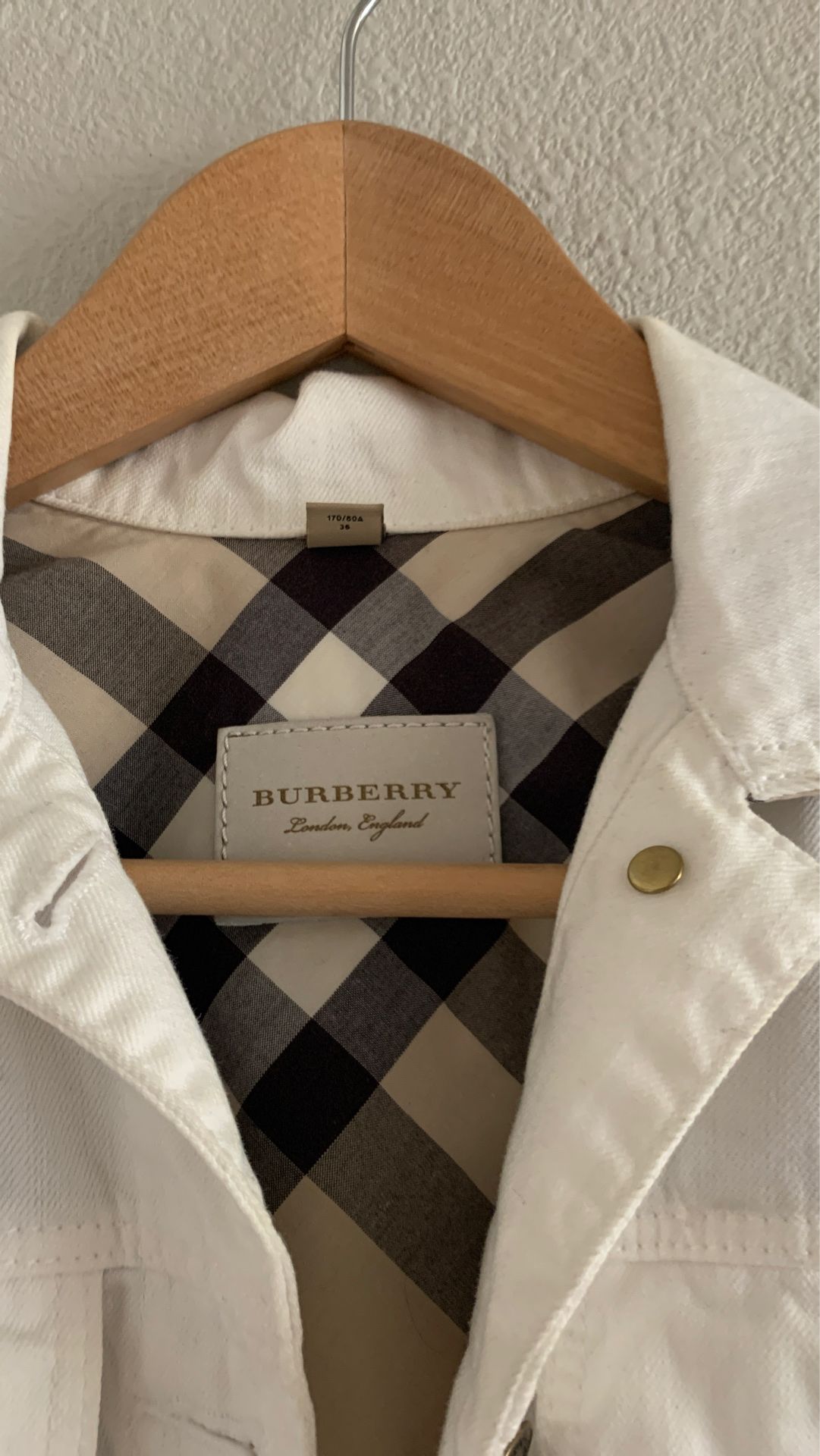 Burberry white Denim Jacket