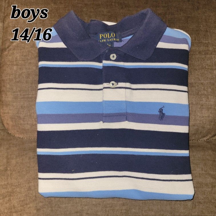 POLO RALPH LAUREN BOYS POLO SHIRT SIZE L 14-16