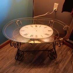 Hand Forged Clock Coffee Table