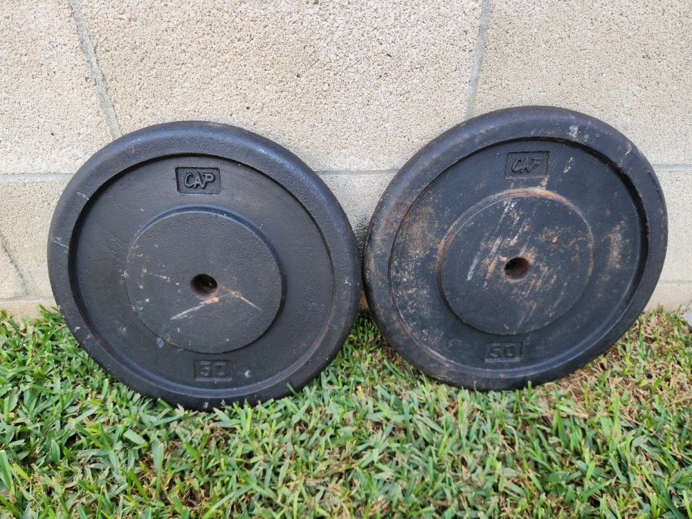 Vintage 2 Cap 50 Lbs Weights