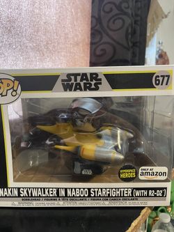 Funko Pop Anakin Skywalker in Naboo Starfighter (with R2-D2) 677