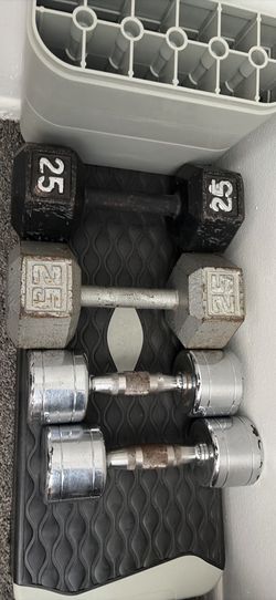 Dumbbells 25 and 15 lbs
