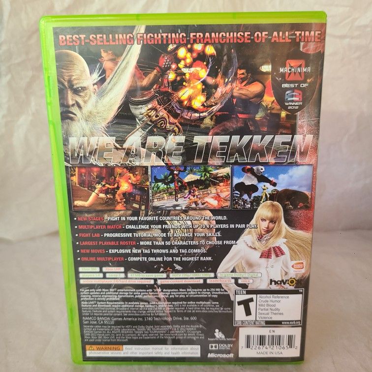 Tekken Tag Tournament 2 (Microsoft Xbox 360, 2012)