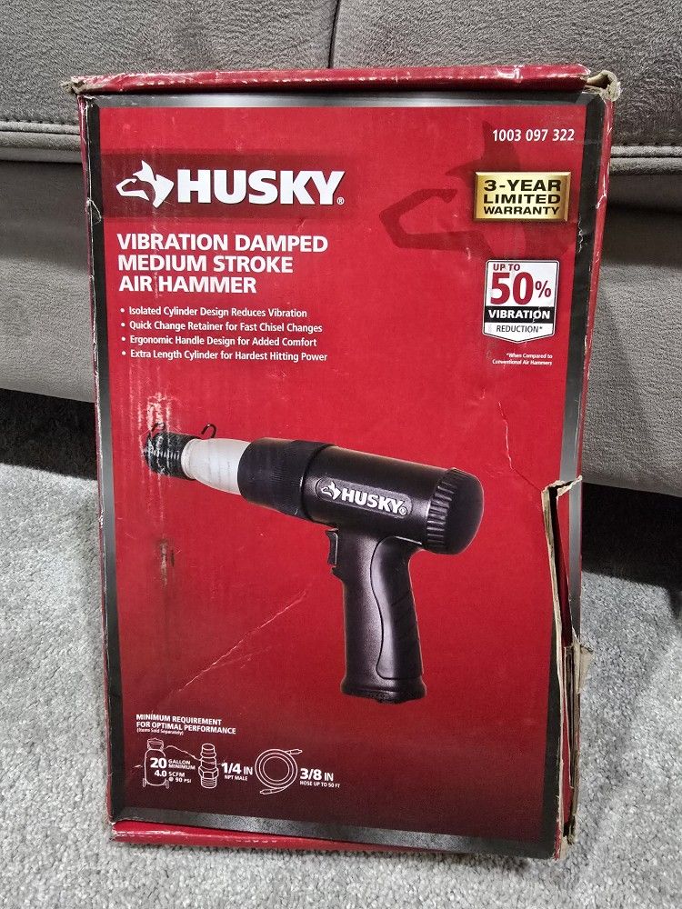 Husky Vibration Damped Medium Stroke Air Hammer