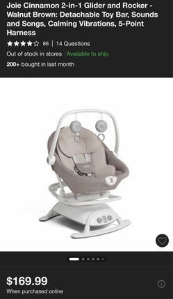 Joie Cinnamon 2 in 1 Glider and Rocker