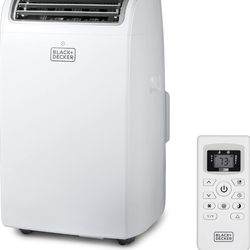 BLACK+wDECKER 12,000 BTU Portable Air Conditioner up to 550 Sq.Ft. with Remote Control, White $300