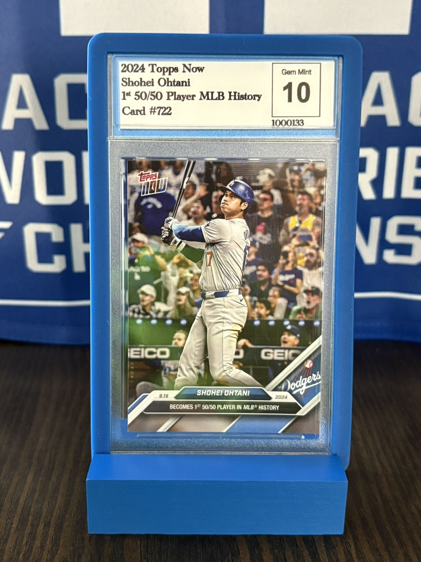 Shohei Ohtani 2024 Topps Now 50/50  #722 .. Graded 10 Gem Mint 