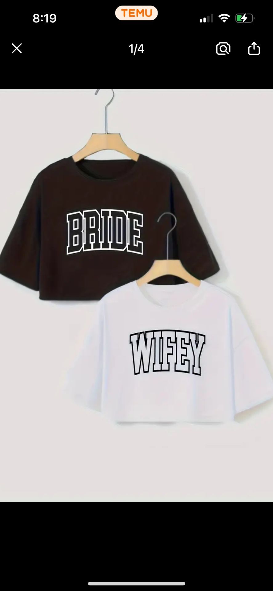 Bride & Wife Shirt Size Medium 