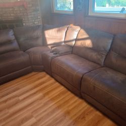 Electric Reclining Sectional Sofa