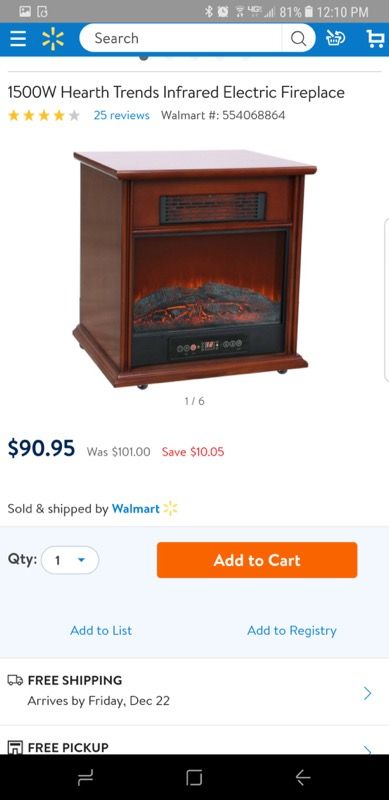 1500 W Hearth Trends Infrared Electric Fireplace For In East 1500 W Hearth Trends Infrared Electric Fireplace For In East Compton Ca Offerup