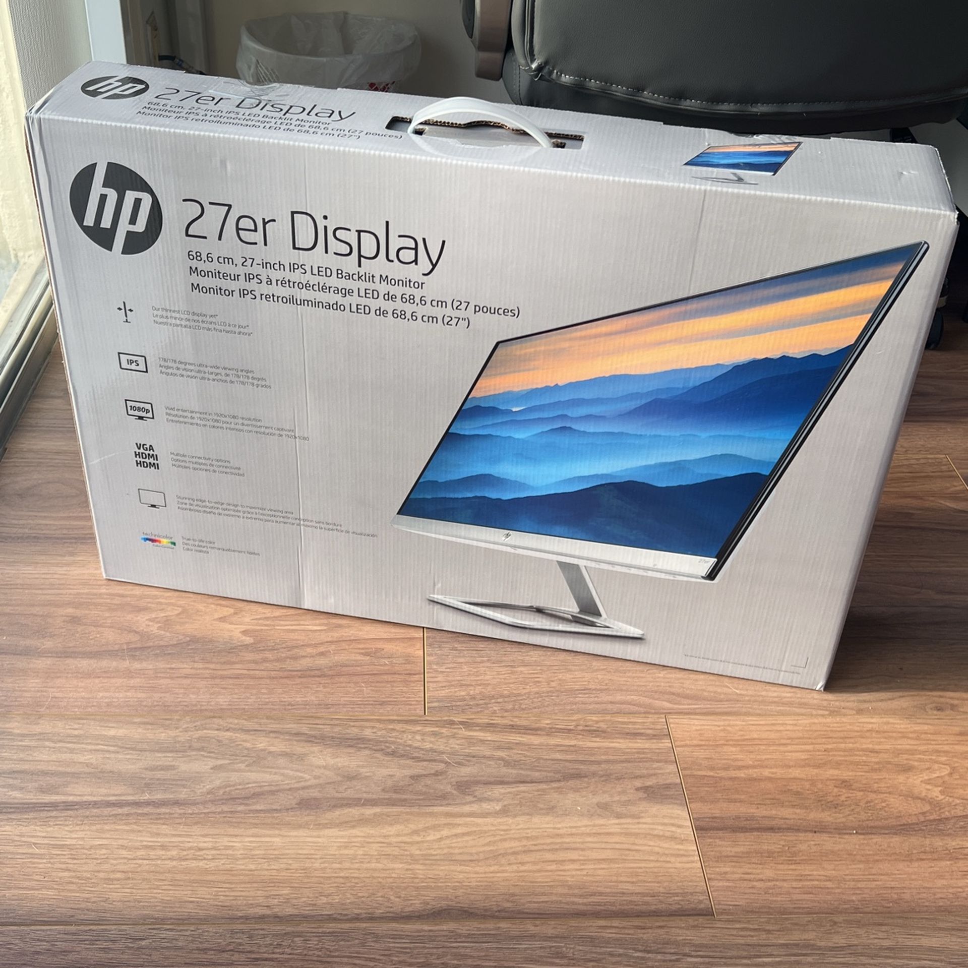 27” HP Monitor Brand New