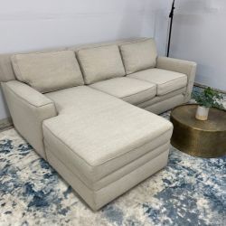 Stone & Leigh White 2-Piece Sectional Couch