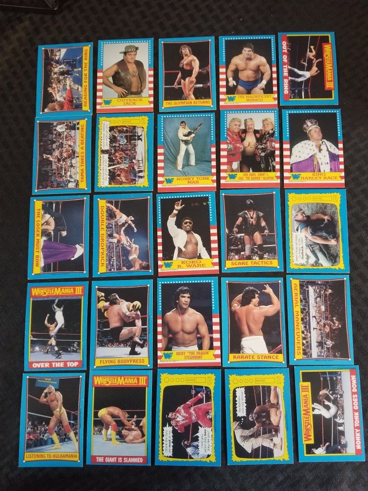 Wrestlemania Cards!! 25 Card Lot!