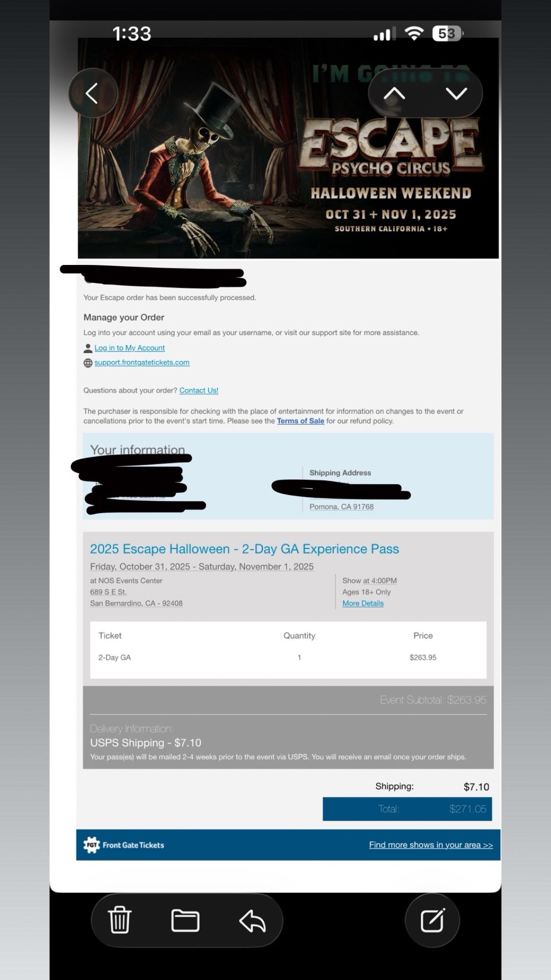 Escape Ticket 
