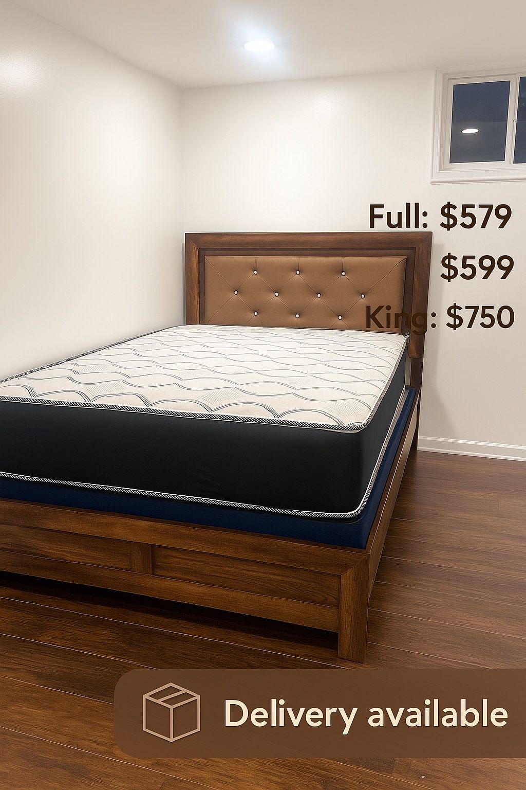  🛌 Queen Mattress Come With Bed Frame (Headboard & Footboard) + Box Spring – Ready for Delivery Today!