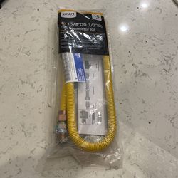 Gas Connector Kit 4 Ft x 5/8” for gas Cooking and Laundry Applicants