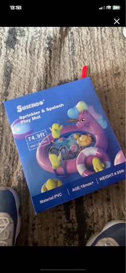 Sprinkler and splash play mat
