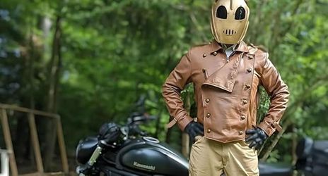 New Men’s medium Rocketeer jacket Genuine Leather 