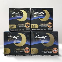 Always ZZZ Overnight Disposable Period Underwear