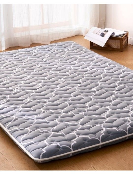 6th Generation Japanese Floor Futon Mattress - Extra-Thick Single Size(25"X75")