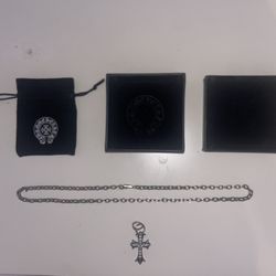 Chrome Hearts 24in Paper Chain With Pendant