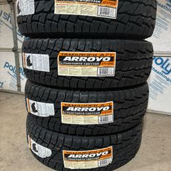 (4) - LT245/75/16 Arroyo Tamarock A/T Tires