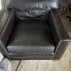 Very Large Deep Leather Chair