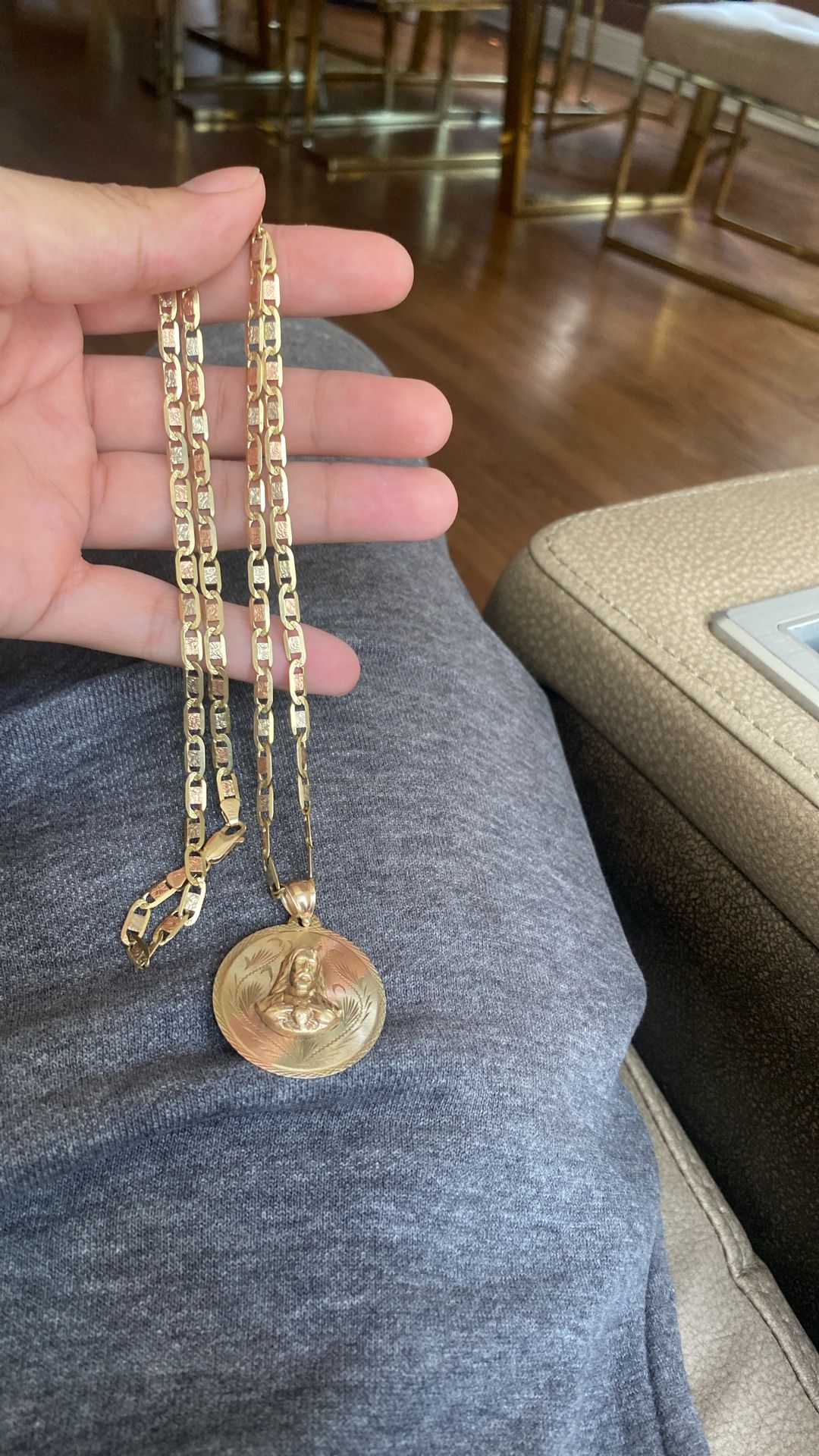 14k Gold Chain And Pendant