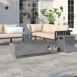 Iron propane outdoor fire pit