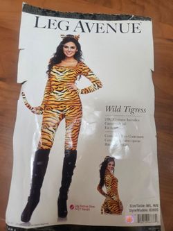 Legs Avenue Tigrese Halloween Costume New