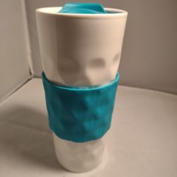 Green And White Ceramic Coffee/ Hot Chocolate / Hot Tea Mug