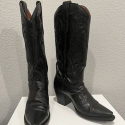 Dan Post Maria Black Western Stitching Boots