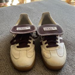 Wales Bonner adidas collab shoes 👟 red and while pony material